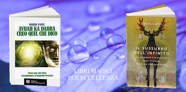 Avrah Ka Dabra - creo quel che dico, di Dario Canil, Edizioni L'Età dell'Acquario. Dario Canil, insegnante di Reiki e di Sciamanismo dal 1997 conduce in Veneto seminari Reiki tra Padova, Vicenza, Treviso, Venezia, Verona, Bassano del Grappa, Rovigo e Belluno